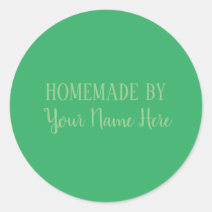 Homemade By Bakery Cookie Cake Bright Fun Classic Round Sticker