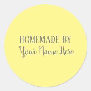Homemade By Bakery Cookie Cake Bright Fun Classic Round Sticker