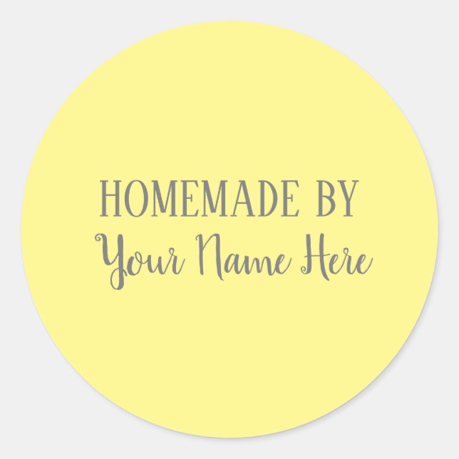 Homemade By Bakery Cookie Cake Bright Fun Classic Round Sticker (Front)