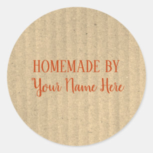 Homemade By Bakery Cookie Cake Vintage Craft Classic Round Sticker