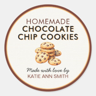 Homemade Chocolate Chip Cookie Label Stickers