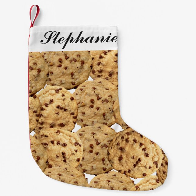 Homemade Chocolate Chip Cookies Small Christmas Stocking (Front)