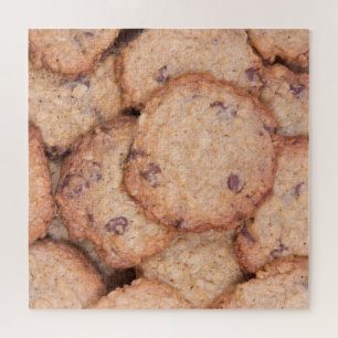 Homemade Chocolate Chip Oatmeal Cookies Jigsaw Puzzle