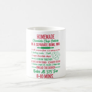 homemade chocolate chips cookies coffee mug