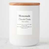 Homemade chocolate cookies made with love add text