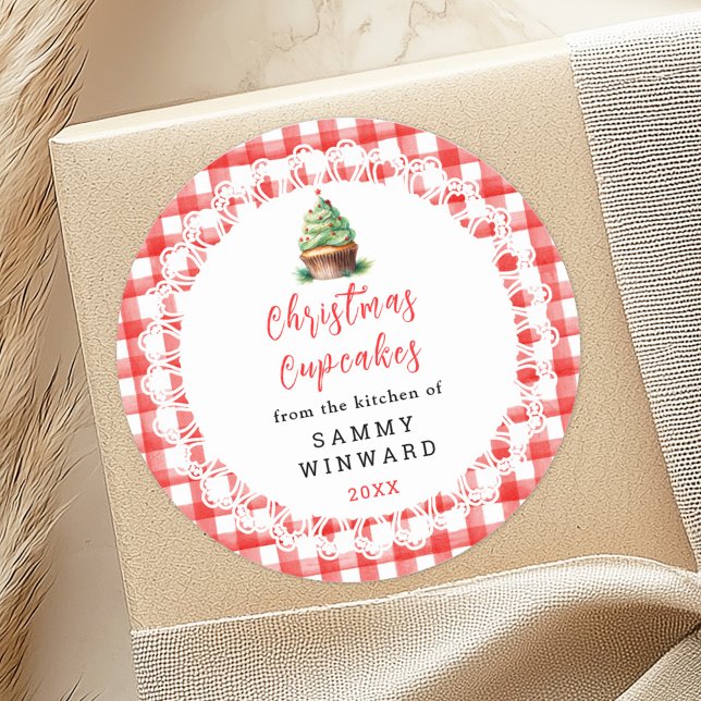 Homemade Christmas Cupcakes Food Label (Creator Uploaded)