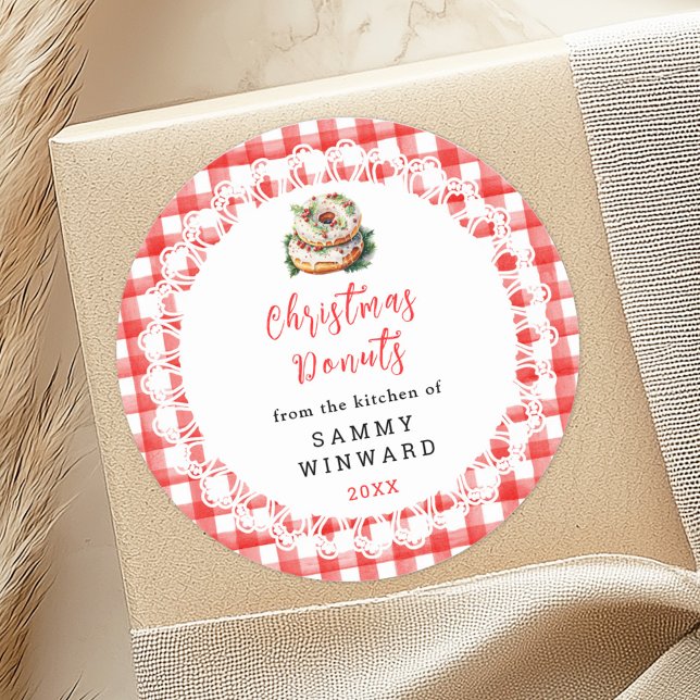 Homemade Christmas Doughnuts Food Label (Creator Uploaded)