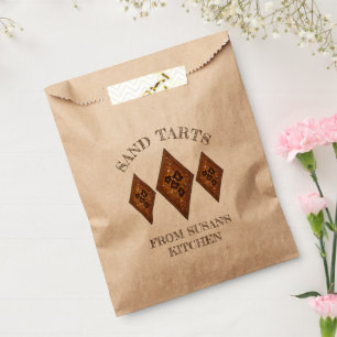 Homemade Cinnamon Sand Tarts Christmas Cookies Favour Bags