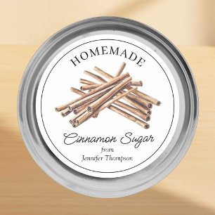 Homemade Cinnamon Sugar Jar Sticker