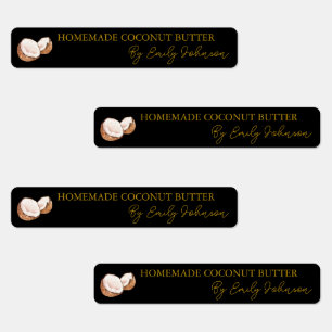 Homemade Coconut Butter Thin Label