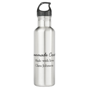 Homemade cookiers add your text name custom  throw 710 ml water bottle