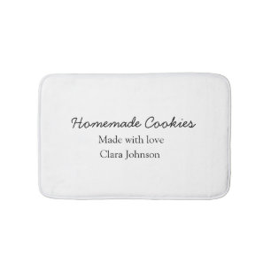 Homemade cookiers add your text name custom throw bath mat