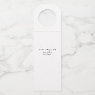 Homemade cookiers add your text name custom throw bottle tag