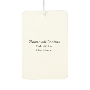 Homemade cookiers add your text name custom  throw car air freshener