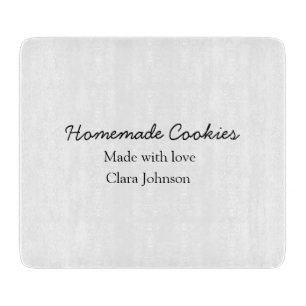 Homemade cookiers add your text name custom throw cutting board