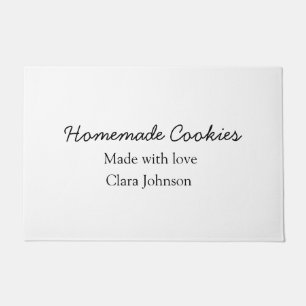 Homemade cookiers add your text name custom throw doormat