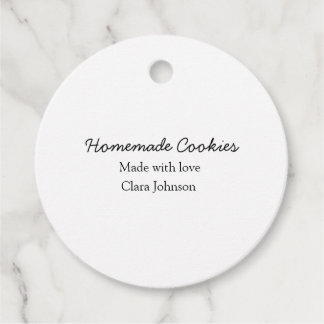 Homemade cookiers add your text name custom  throw favour tags