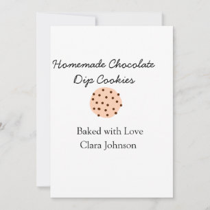 Homemade cookiers add your text name custom throw holiday card