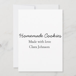 Homemade cookiers add your text name custom throw invitation