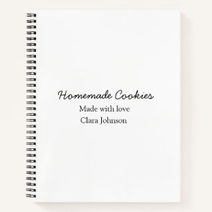 Homemade cookiers add your text name custom throw notebook
