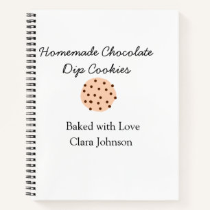 Homemade cookiers add your text name custom throw notebook