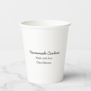 Homemade cookiers add your text name custom throw paper cups