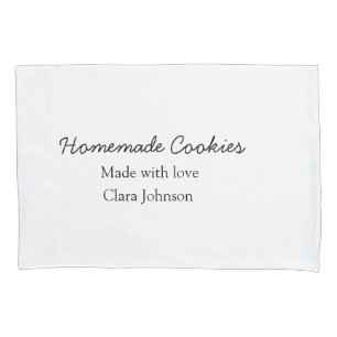 Homemade cookiers add your text name custom throw pillowcase