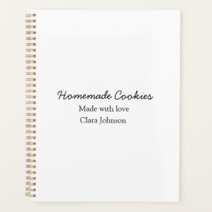 Homemade cookiers add your text name custom  throw planner