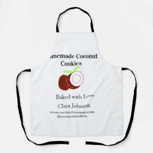 Homemade cookies coconut fresh name website social apron