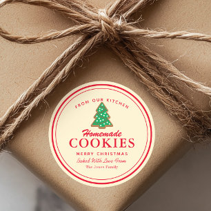 Homemade Cookies Gingerbread Classic Round Sticker