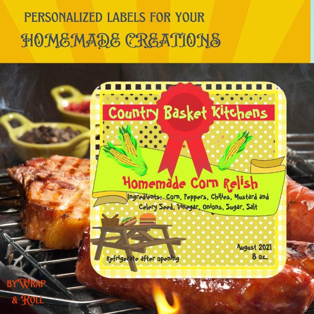 Homemade Corn Relish Customisable Sticker (Creator Uploaded)