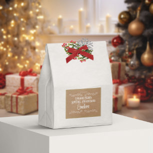 Homemade Crackers Aesthetic Brown Food Label