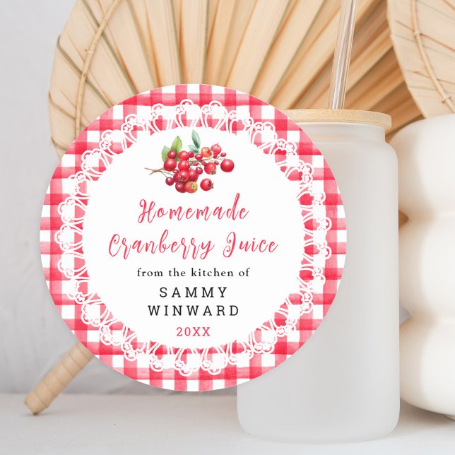 Homemade Cranberry Juice Drink Label (Creator Uploaded)