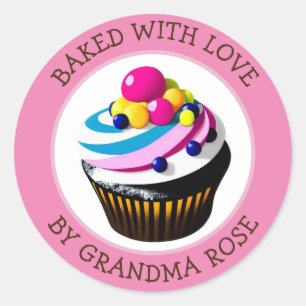 Homemade Cupcake   Personalised Food Labels