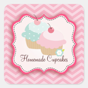 Homemade Cupcakes Personalised Labels