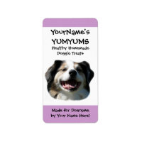 Homemade Dog Treats custom Aussie Dog Label