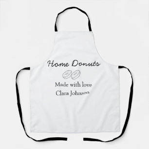 Homemade donuts bakery add your text name custom   apron