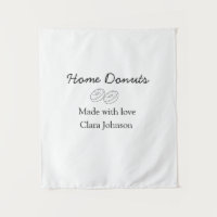 Homemade doughnuts bakery add your text name custo