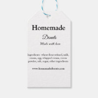 Homemade doughnuts made with love add text website