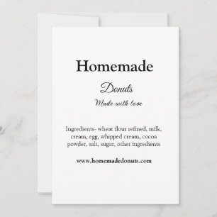 Homemade doughnuts made with love add text website invitation