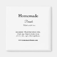 Homemade doughnuts made with love add text website