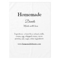 Homemade doughnuts made with love add text website