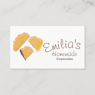 Homemade Empanadas Business Hand Drawn Logo Card
