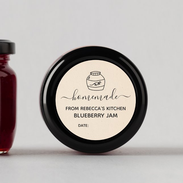 Homemade Faux Cream Paper | Jam Canning Label (Creator Uploaded)