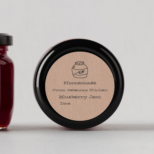 Homemade Faux Kraft Paper | Jam Canning Label (Creator Uploaded)