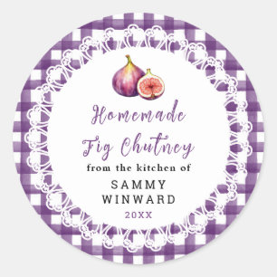 Homemade Fig Chutney Jar Label