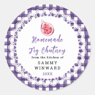 Homemade Fig Chutney Label