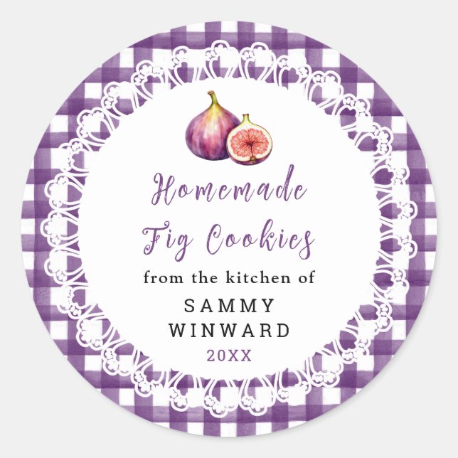 Homemade Fig Cookie Label (Front)