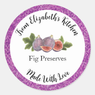 Homemade Fig Preserves Jar Label Create Your Own