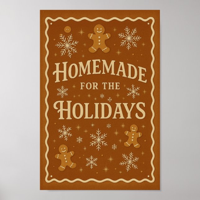 Homemade for the Holidays Poster | Gingerbread  (Front)